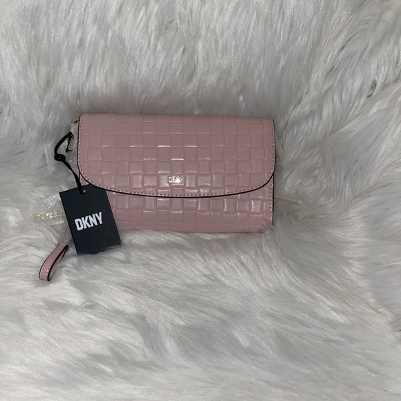 Dkny Bags Dkny Baby Pink Wallet On A Chain Poshmark